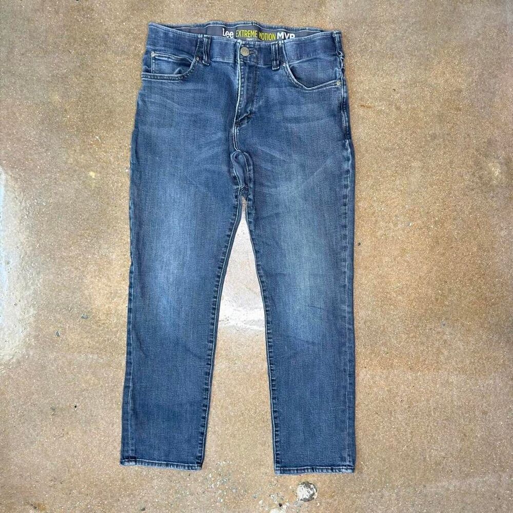 Lee Men's Blue and Navy Jeans